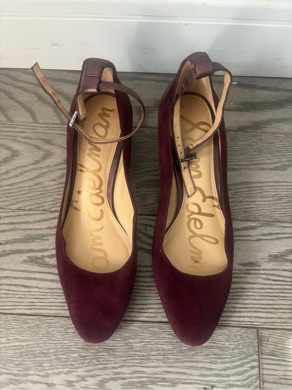 SAM EDELMAN Mary Jane suede sz 7